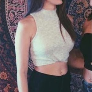 High neck tank top